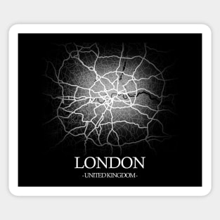 London City Map - UK Cartography Sticker